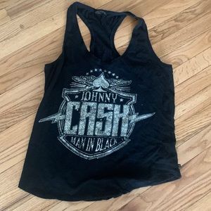 Rock & Republic Johnny Cash black tank. L